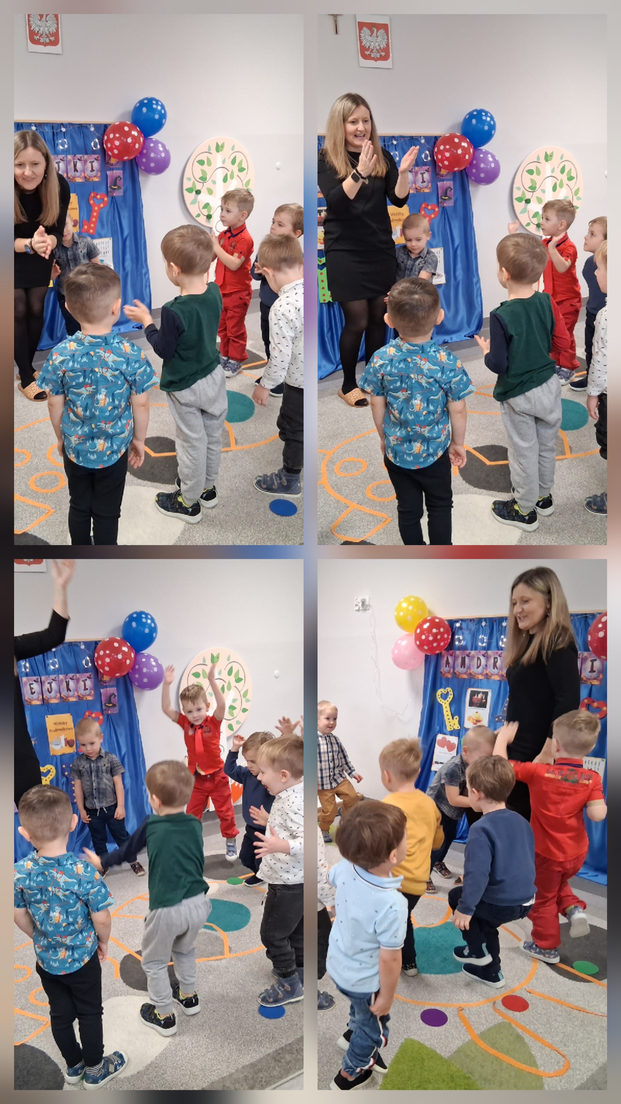 Zabawy ruchowe dzieci z grupy „Jeżyki”