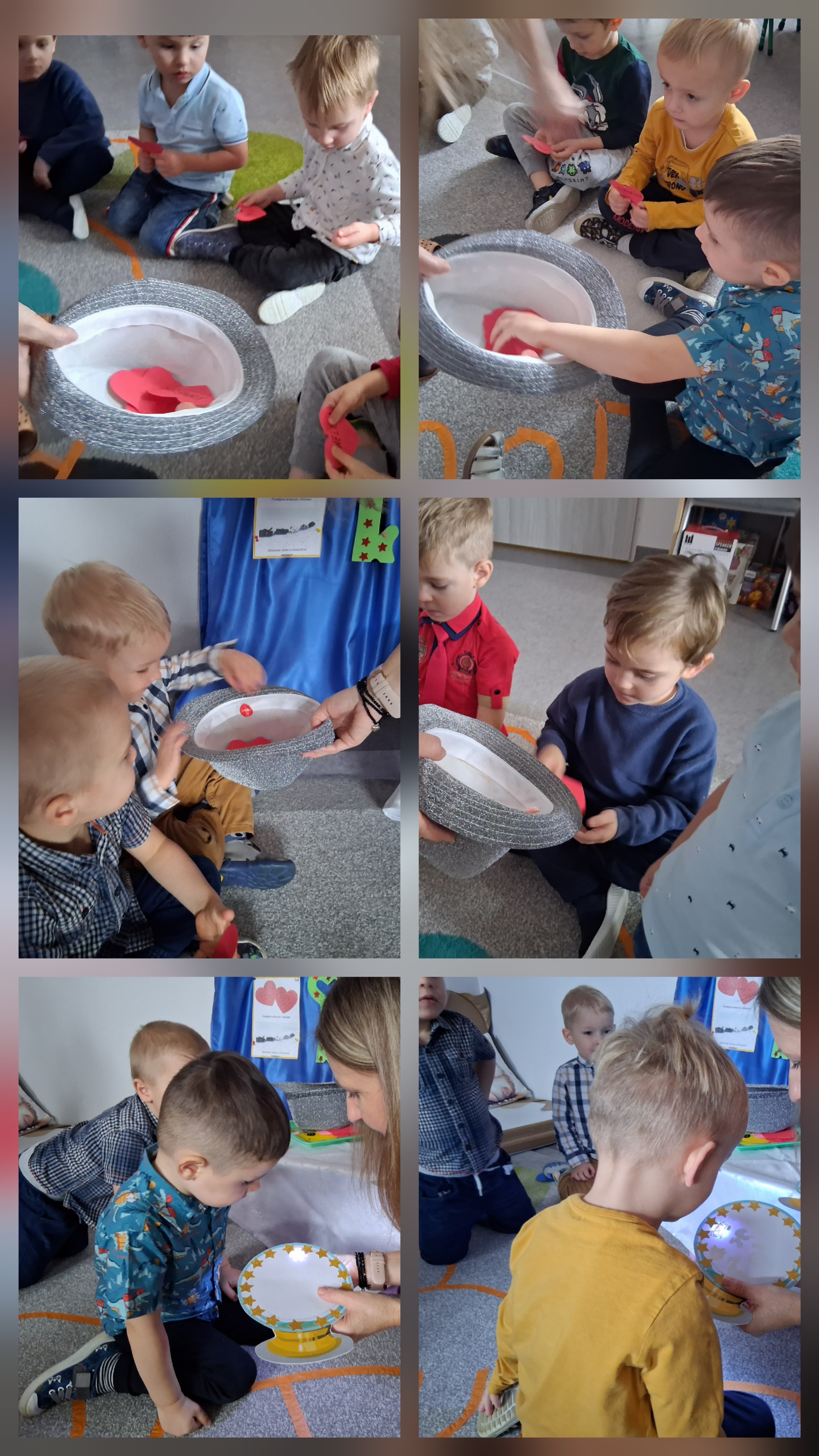 Dzieci z grupy „Jeżyki” z ciekawością brały udział we wróżbach, odkrywając andrzejkowe tajemnice i świetnie się przy tym bawiąc.