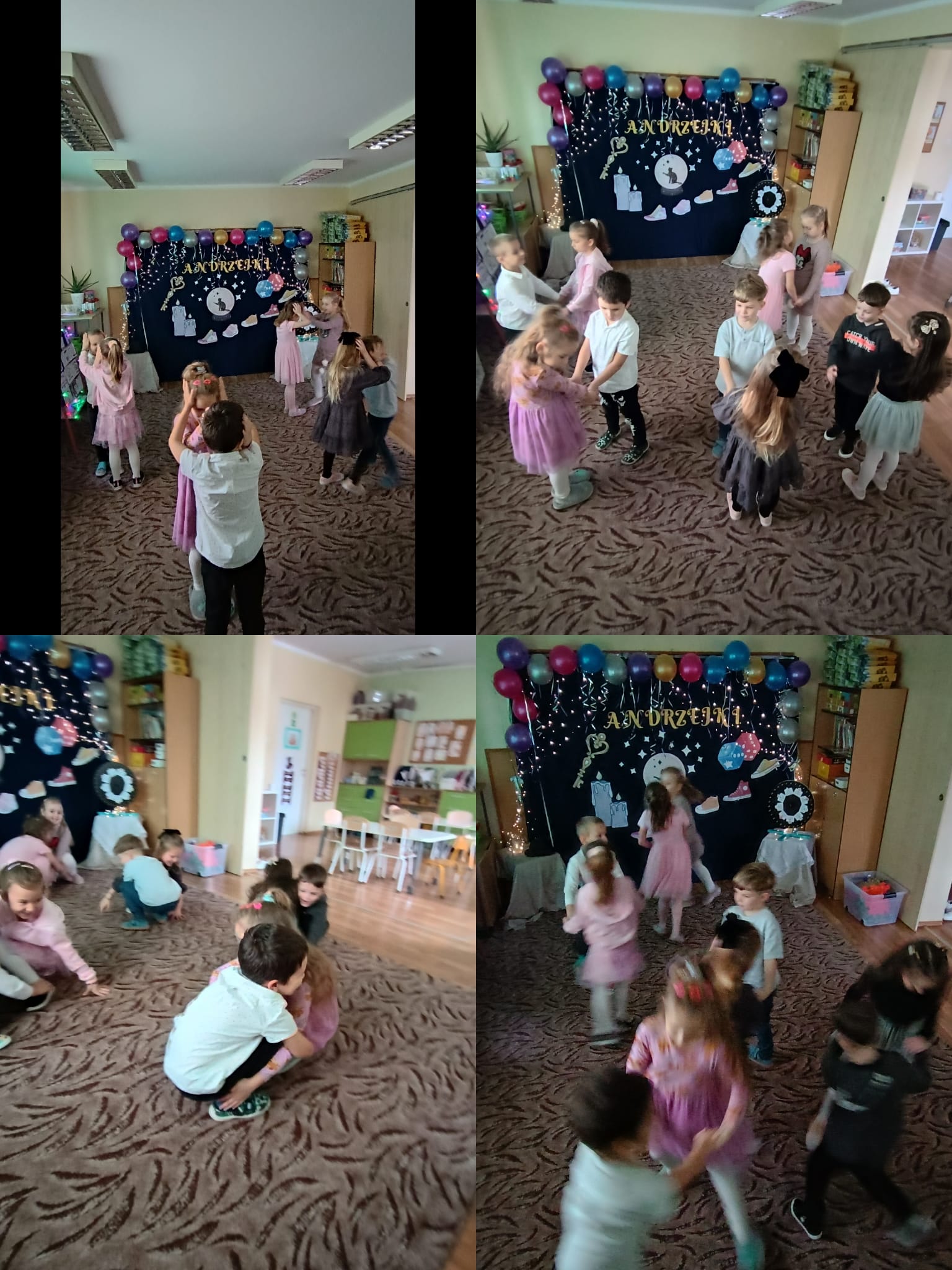 Zabawy i wróżby dzieci z grupy „Skrzaty”.