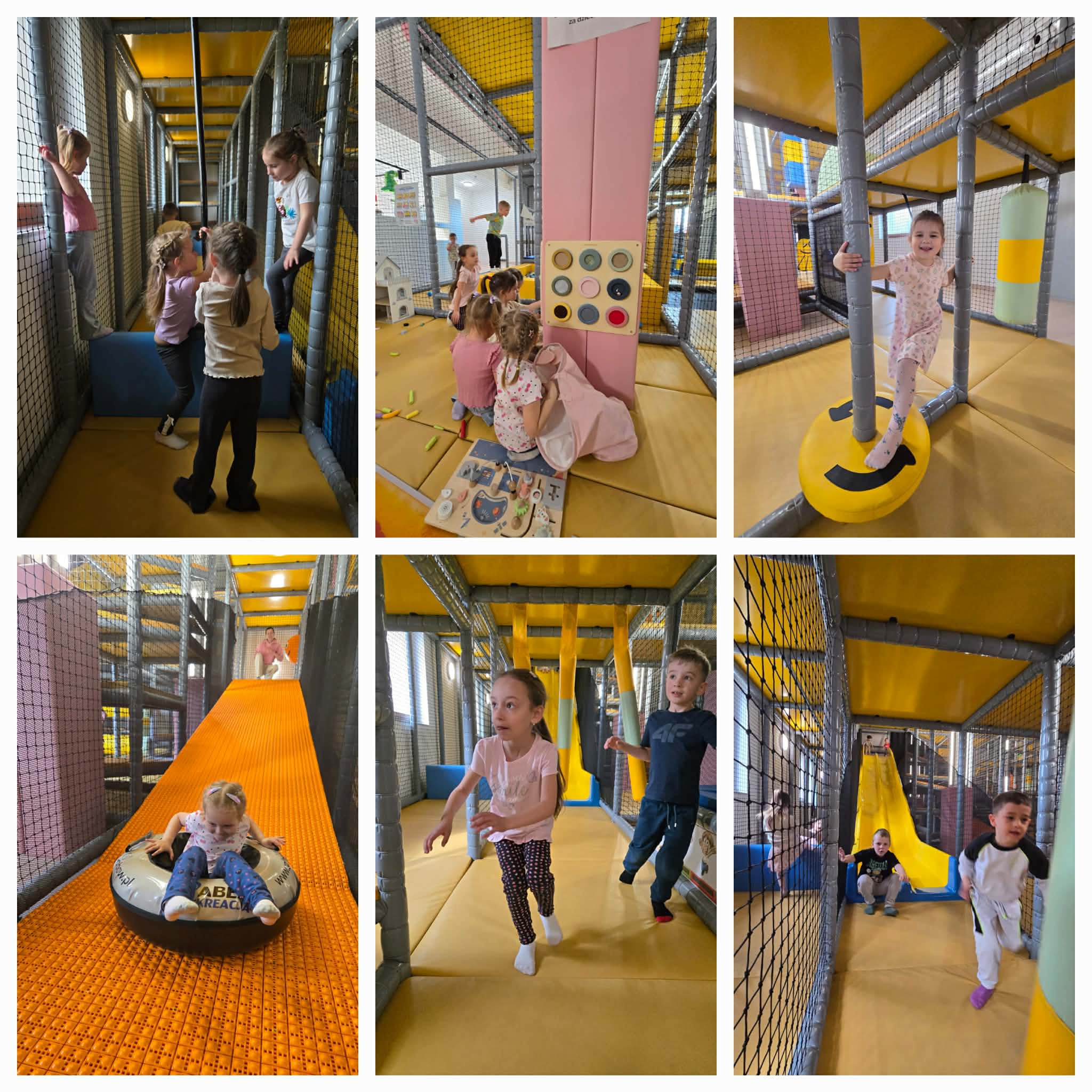 Przedszkolaki podczas zabaw w CAW w Borku.