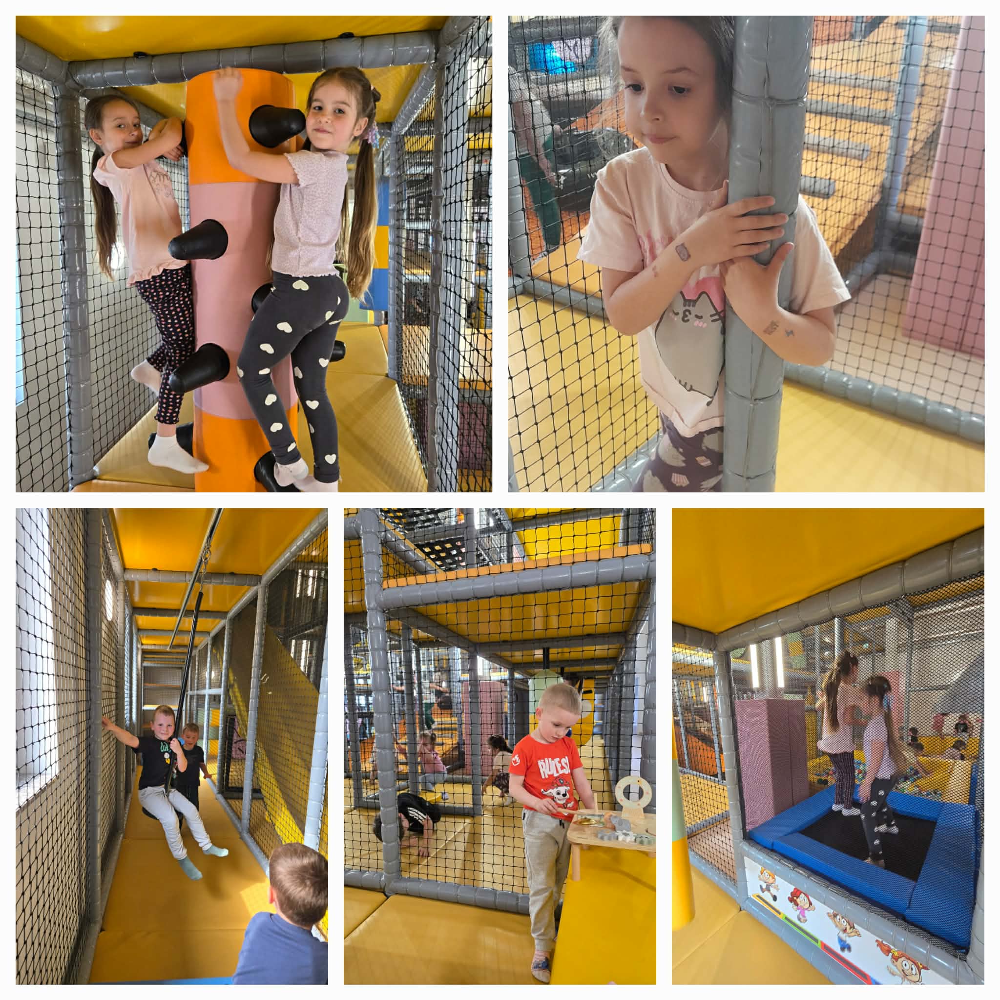 Zabawy swobodne w bawialni w Borku.