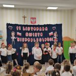 Uroczystość z okazji Święta odzyskania Niepodległości prz Polskę.