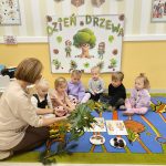 Oglądanie gałązek z różnych drzew.