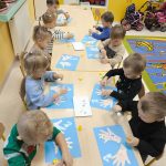 Praca plastyczna- Czysta i brudna rączka.